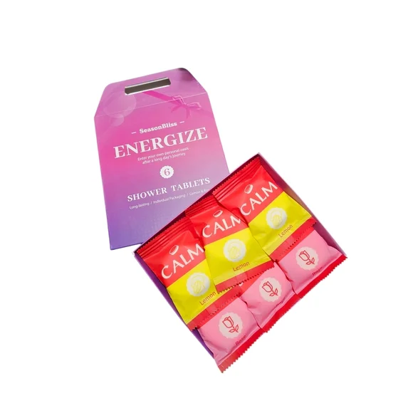 SeasonBliss Energize Shower Steamers 6 Pk - Picture 1 of 3